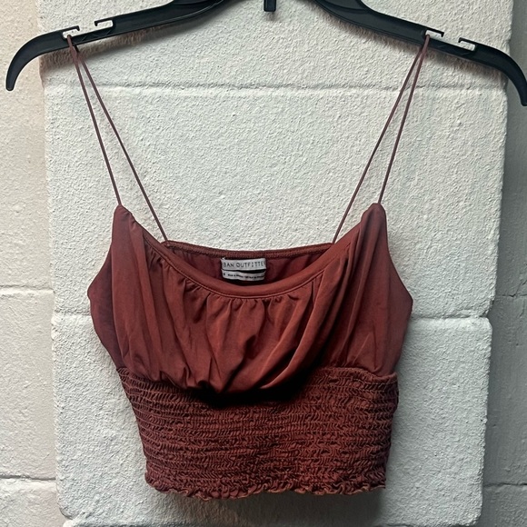 Urban Outfitters Tops - Urban Outfitters Emma Cupro
Tank Top M Smocked Crop Top.